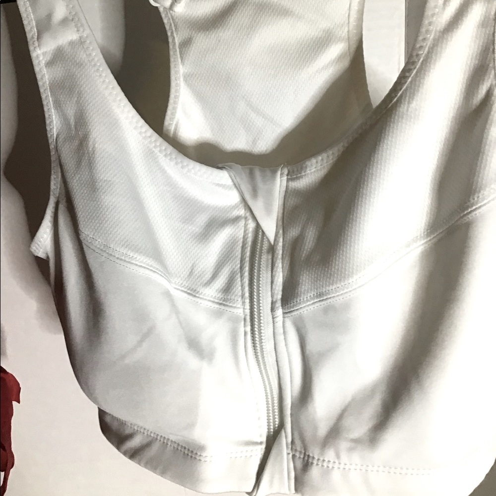 White sport bra